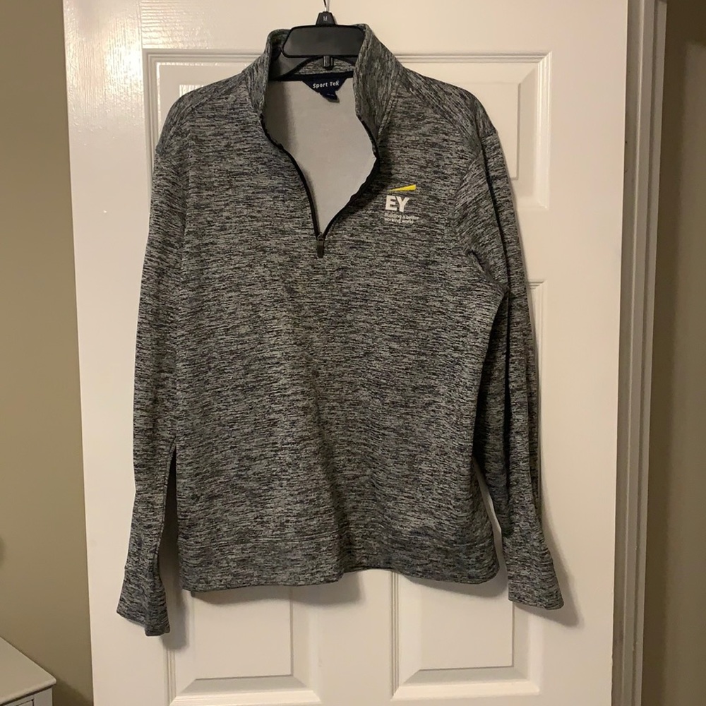 Ernst & Young EY Branded Heather Gray Pullover